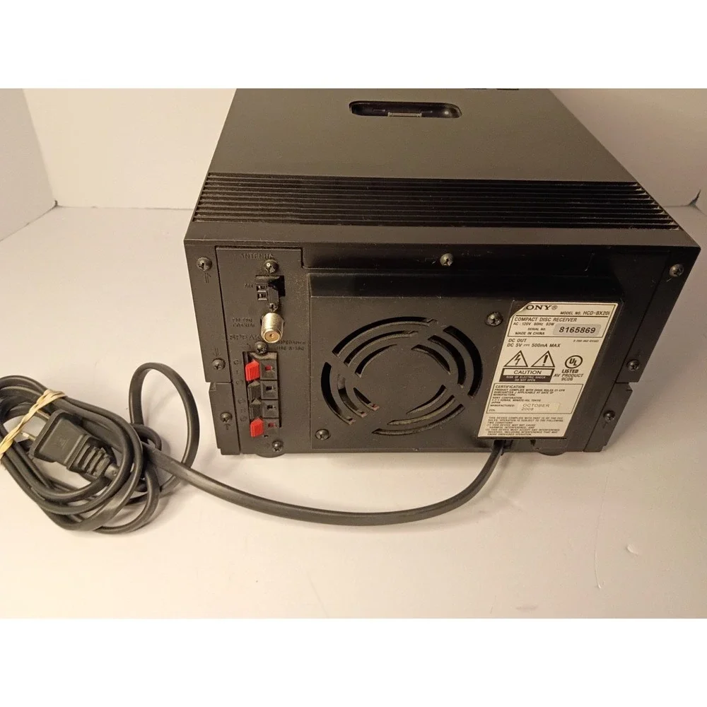 Sony Micro Hi-Fi Component HCD-BX20i Compact Disc Receiver AM/FM iPod Remote
